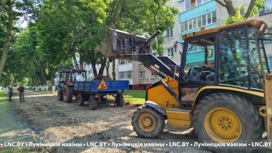 Еще один зеленый уголок благоустраивают в Лунинце