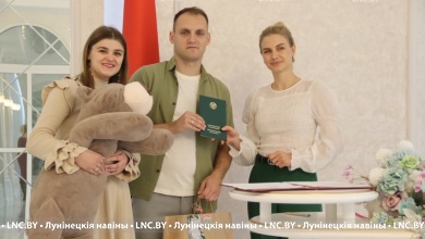 Торжественная регистрация рождения малыша состоялась в Лунинце