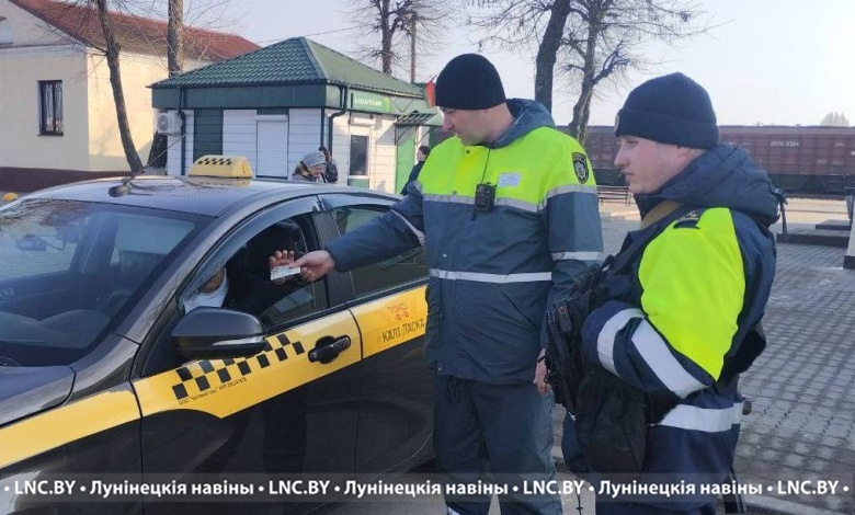 ГАИ уделяет особое внимание водителям такси в Лунинецком районе