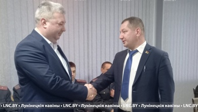 В Лунинце проводили на заслуженный отдых старшего госавтоинспектора ГАИ 