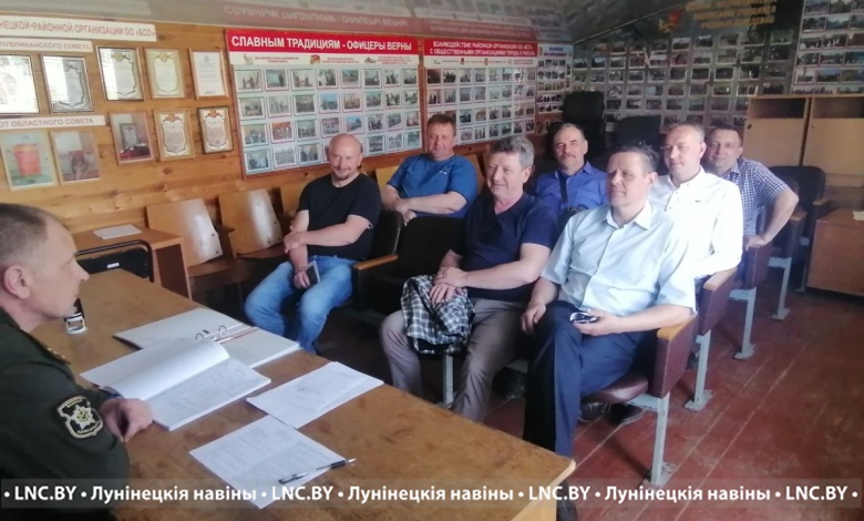 Занятия провели с офицерами запаса в Лунинце