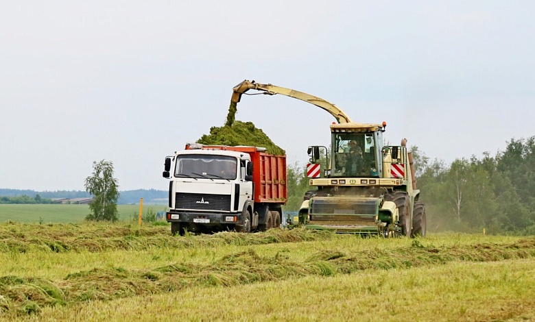 Лунинетчина завершает второй укос трав