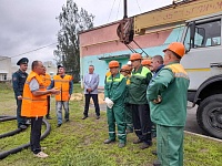 В Лунинецком районе проведены учения по развертыванию передвижной котельной