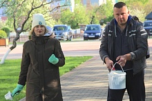 Республиканский субботник в Лунинце (фоторепортаж)