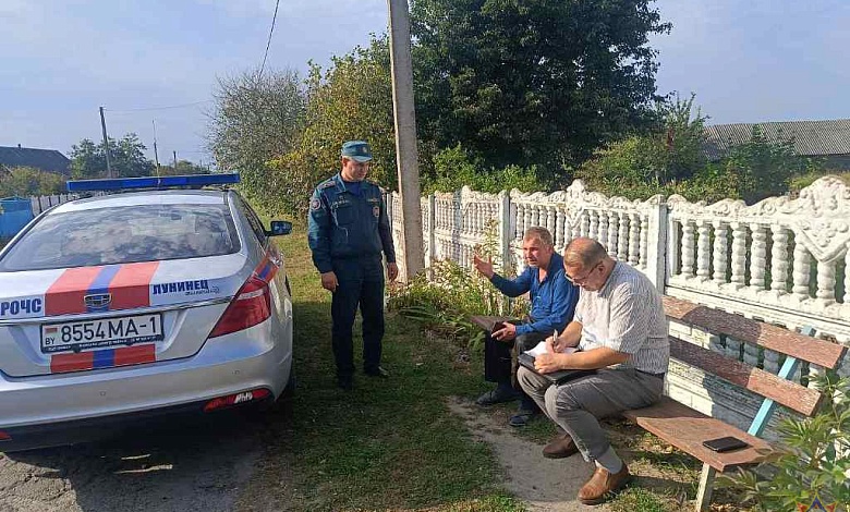 «Зеленый щит» продолжают отрабатывать спасатели в Лунинецком районе