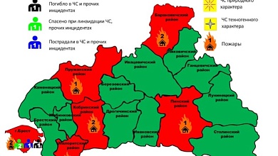 За сутки на Брестчине произошло 9 пожаров