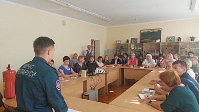 "Зеленый щит" отрабатывают спасатели в Лунинецком районе 