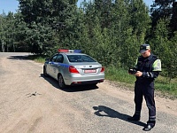 Сотрудники ГАИ использовали беспилотник на автодороге «Лунинец-Ганцевичи»