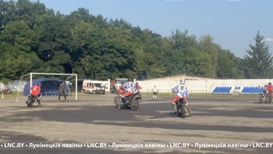Итоги стартового дня Чемпионата Беларуси по мотоболу в Лунинце