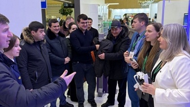 VR-технологии: делегация из Таджикистана «побывала» в гранитном карьере «Микашевичи»