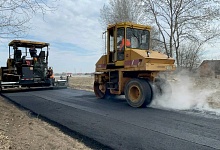 Дорожные работы активно ведутся в деревне Дребск