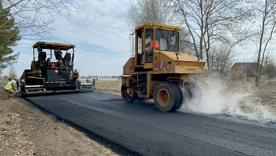 Дорожные работы активно ведутся в деревне Дребск