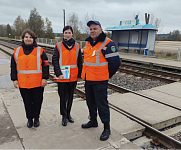 Профилактические мероприятия проводятся на железной дороге в Лунинецком районе