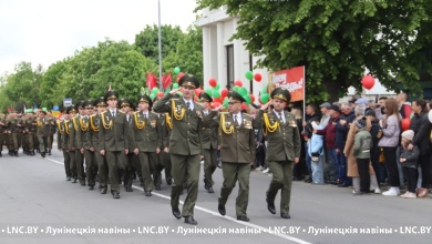 Празднование 80-летия Великой Победы проходит в Лунинце. Большой фоторепортаж