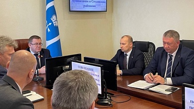 Совещание по строительству моста между Лунинецким и Столинским районами