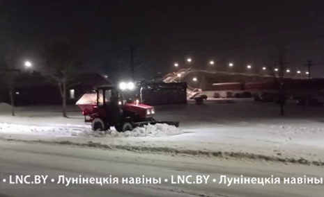 Снегопады! В режиме полной готовности находятся службы Лунинецкого района