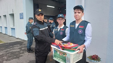 Спасатели присоединились к акции «В школу с добрым сердцем» | Лунинецкий район