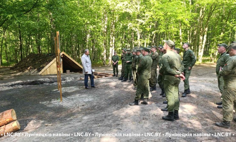 Военные познакомились с историей партизанского движения в Лунинецком районе