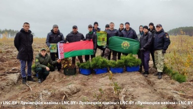 Вклад в сохранение природы внесли лунинецкие милиционеры