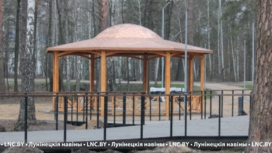Продолжается реконструкция городского лесопарка в Микашевичах
