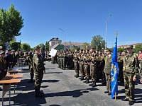 Торжественный ритуал принятия Военной присяги в Лунинце 23 мая