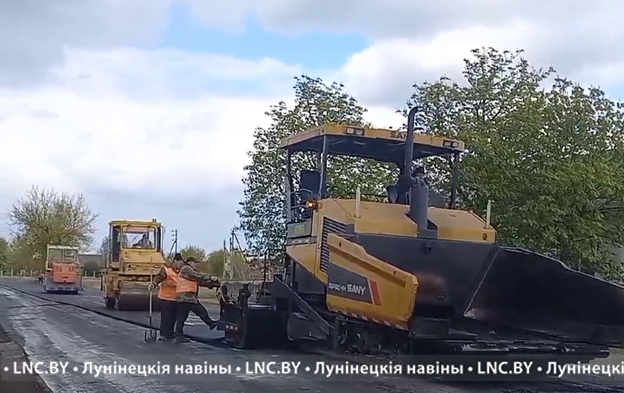 Продолжается ремонт дорог в Лунинецком районе