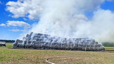 Сгорела 91 тонна соломы в Малоритском районе