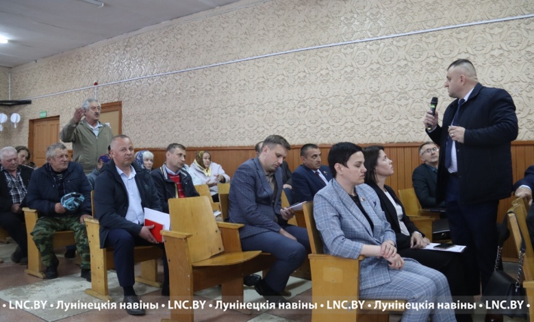 Сельский сход прошел в агрогородке Большие Чучевичи Лунинецкого района