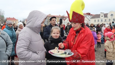 Посмотрите как весну встречали в Лунинце! Фоторепортаж