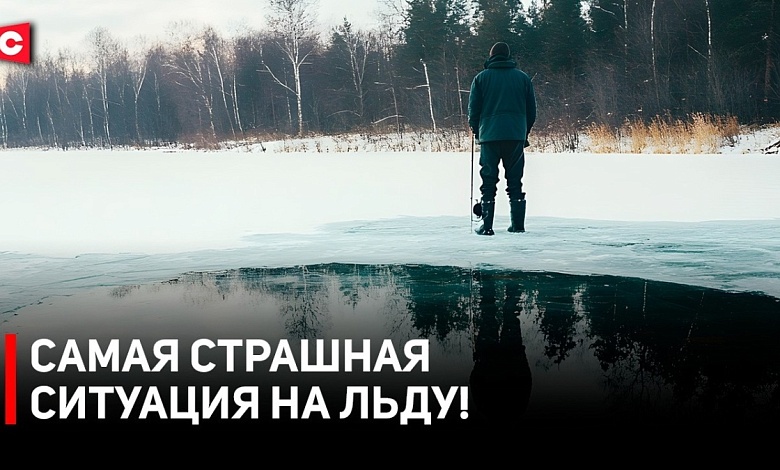  Вышел на лёд и не услышал треска! Рыбаки в зоне риска! | Предупреждение МЧС Беларуси