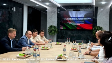 Гости из России принимают участие в праздничных мероприятия по случаю Дня города Микашевичи