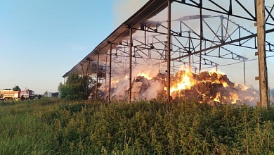 Сгорело 20 т соломы и 20 т сена в Барановичском районе