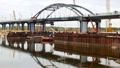 Завершается строительство нового моста через Припять в Мозыре