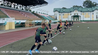 Юные футболисты из Москвы приехали в Лунинец
