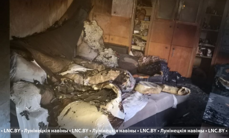 Как так?! Пожар произошел в Лунинецком районе