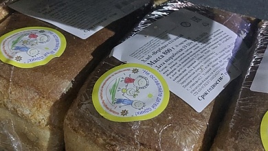 Хлебобулочные изделия с социальной рекламой в Лунинце 