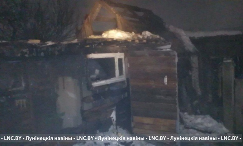 Очередной пожар в Лунинце. В этот раз на Бохоново