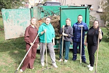 Чистый двор: лунинчане наводят порядок