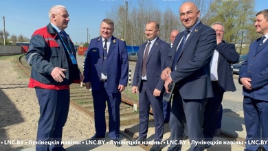 Министр информации Беларуси Марат Марков посещает Лунинецкий район