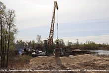 По воде и железной дороге доставляют материалы для строительства моста между Лунинецким и Столинским районами