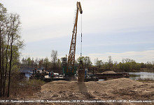 По воде и железной дороге доставляют материалы для строительства моста между Лунинецким и Столинским районами