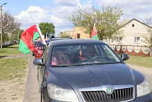 В Лунинецком районе состоялся автопробег, посвященный 80-й годовщине Победы