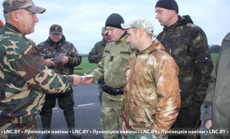 Охотников проверяют в Лунинецком районе