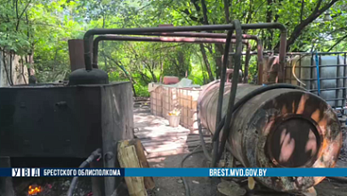 Самогонный завод уничтожен в Брестской области