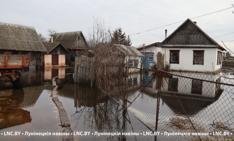 Паводок продолжается в Лунинецком районе