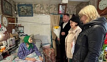 Со 100-летним юбилеем поздравили жительницу агрогородка Полесский