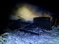 Хозпостройка сгорела в деревне Черебасово Лунинецкого района