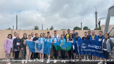 Забег "Первых" объединил жителей Лунинецкого района