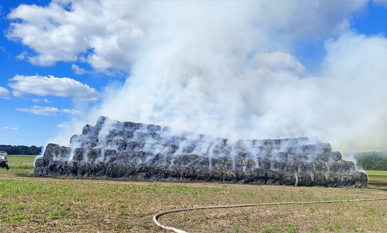 Сгорела 91 тонна соломы в Малоритском районе