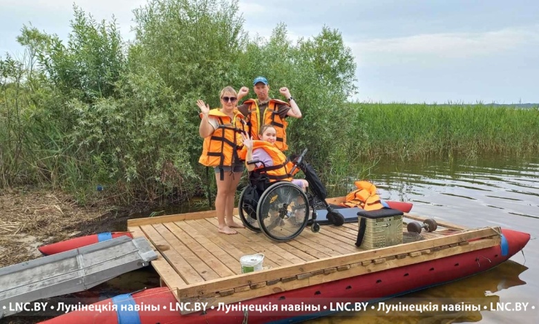 Инклюзивную рыбалку провели в Лунинецком районе